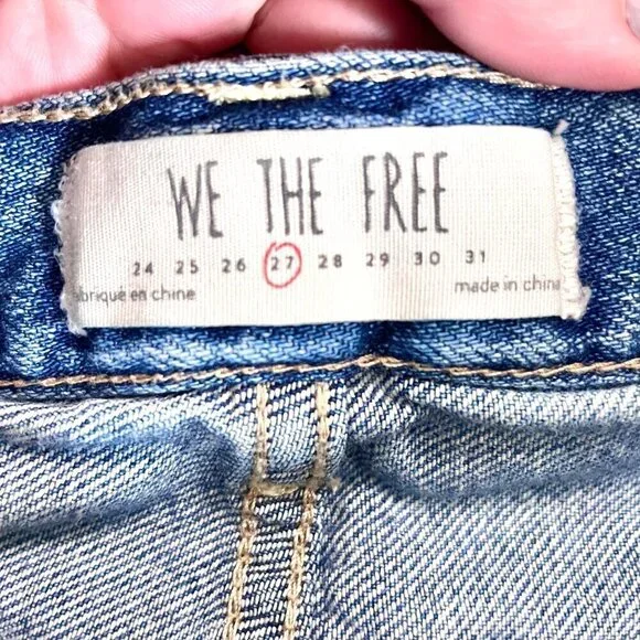 Free People We the Free Midi Cloudless Denim Skirt Blue Size 27 - Picture 3 of 8